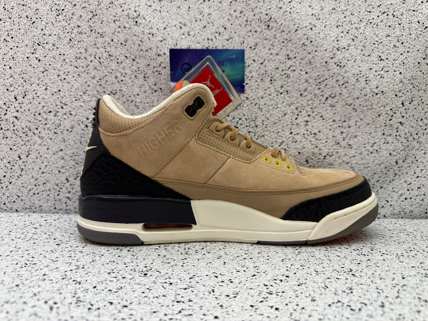 Jordan 3 Bio Beige Justin Timberlake 10.5 Men/12 Women “Preowned”