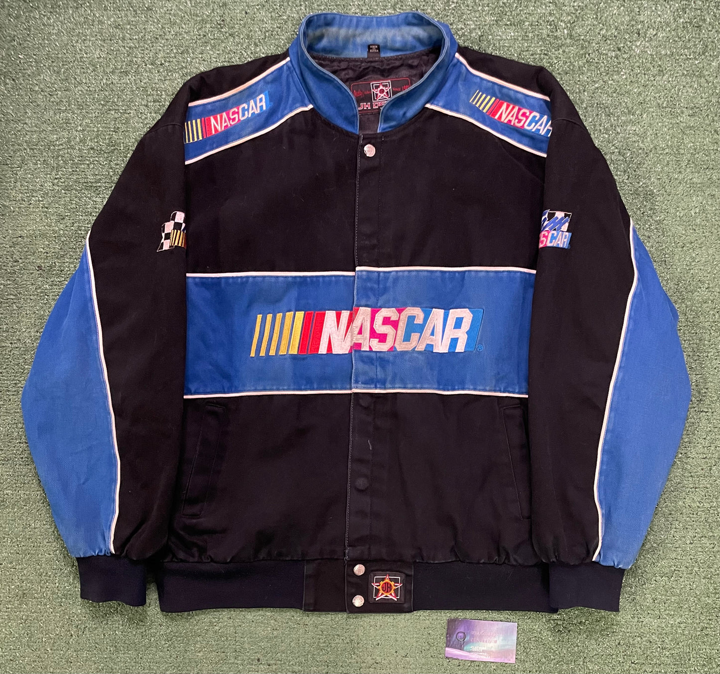 Vintage 1990s NASCAR racing Jeff Hamilton jacket