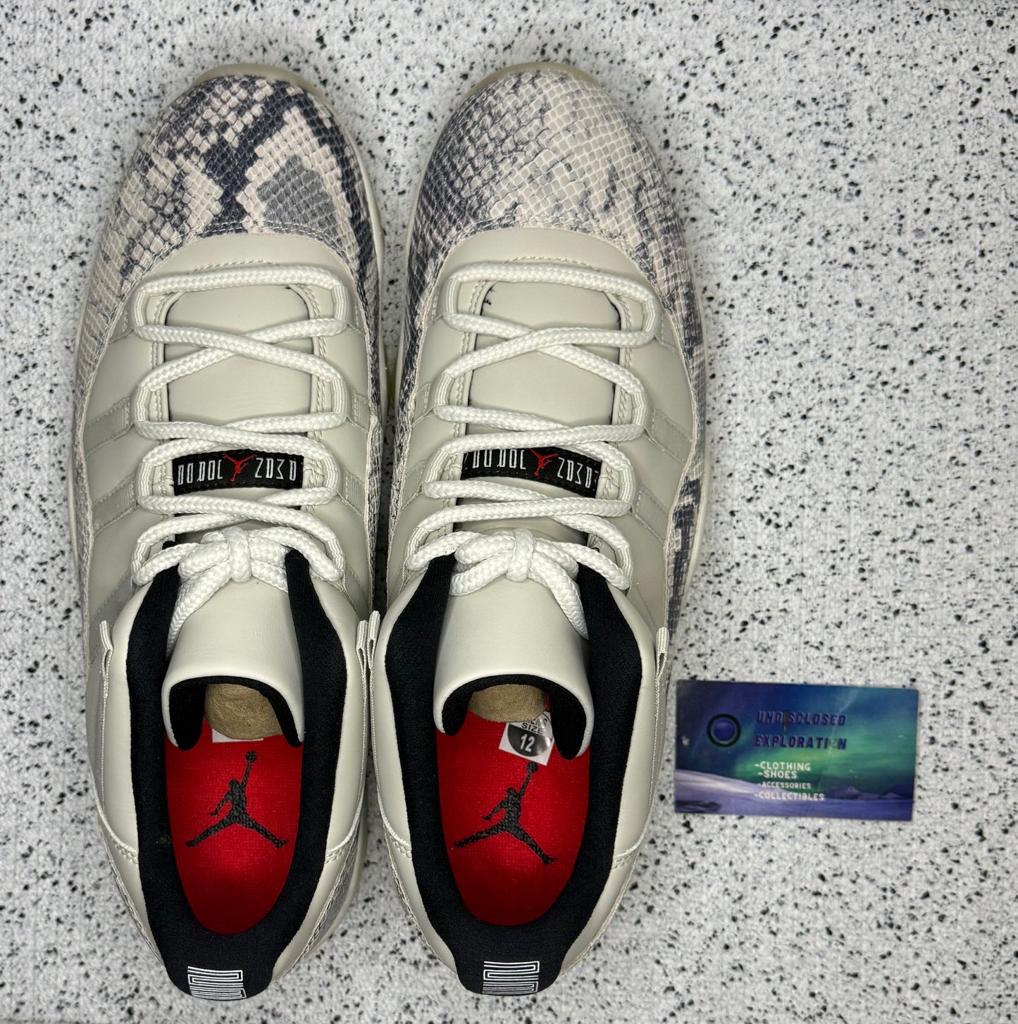 Jordan 11 Low Snake Skin Light Bone