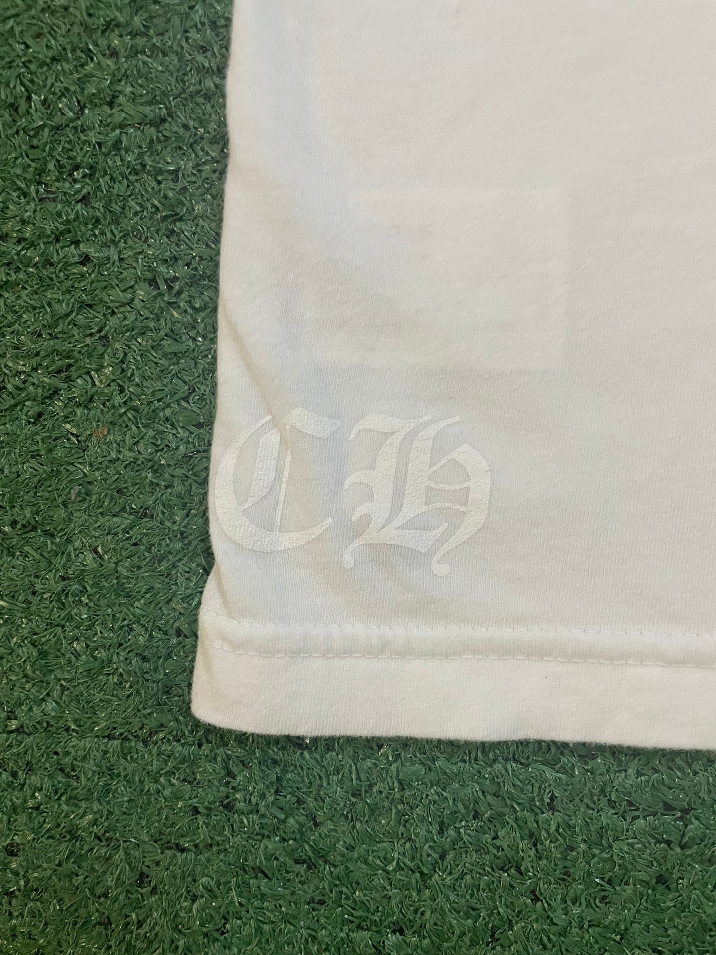 Chrome Hearts made in Hollywood USA white and pink tee