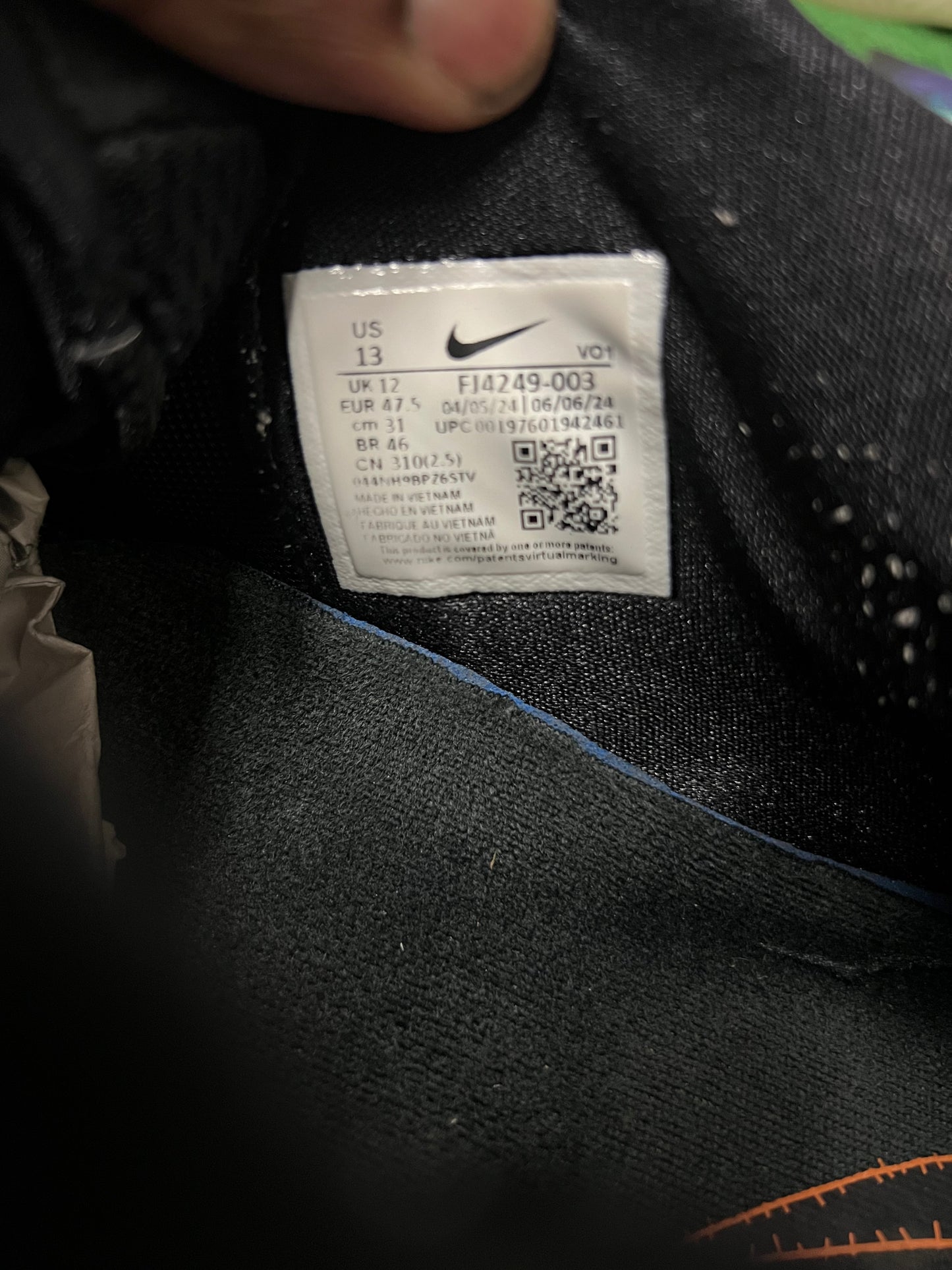 Nike book 1 Halloween size 13men/14.5women