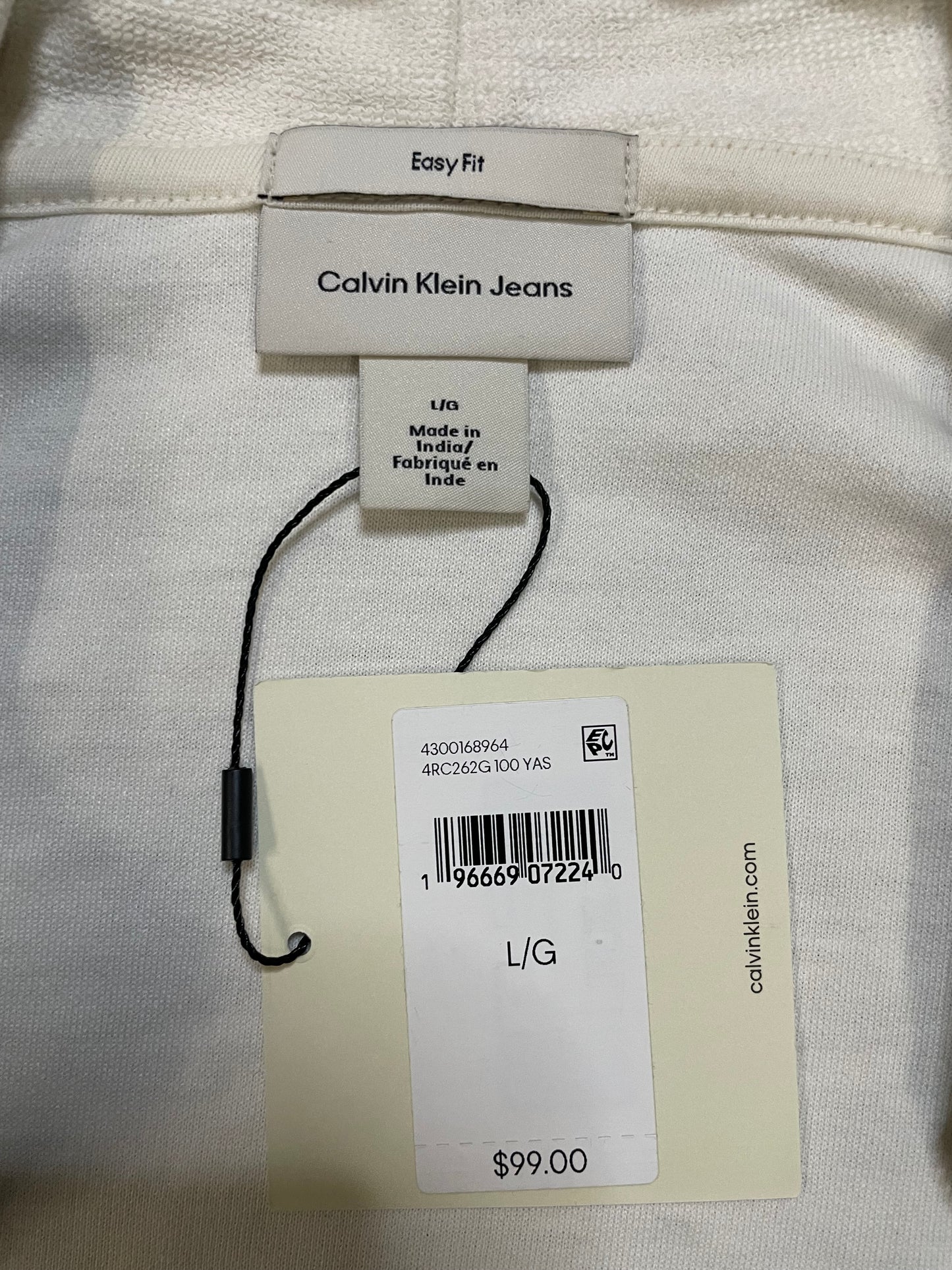 Calvin Klein Jeans Blend Boucle cream Hoodie