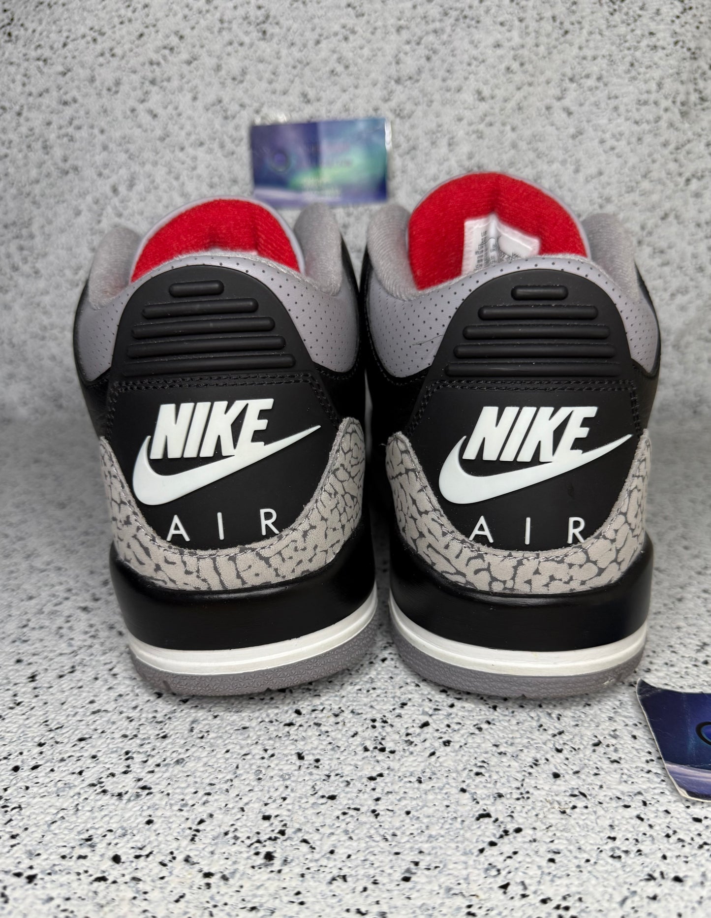 Jordan 3 Black Cement 10 Men/11.5 Women “Preowned”