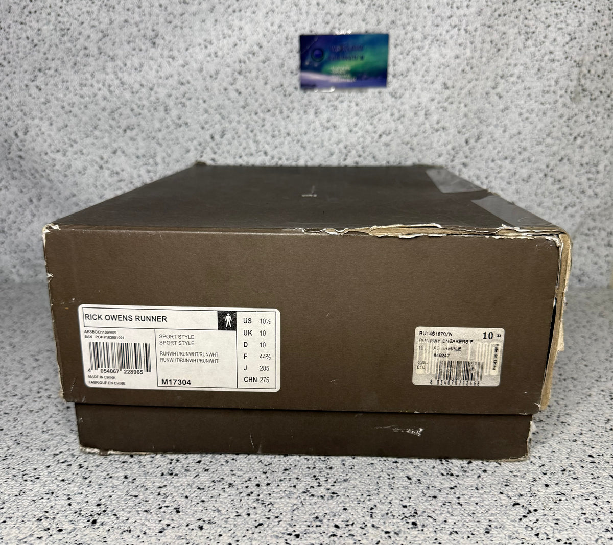 Adidas Rick Owens Runner 10.5 Men/12 Women “Preowned”