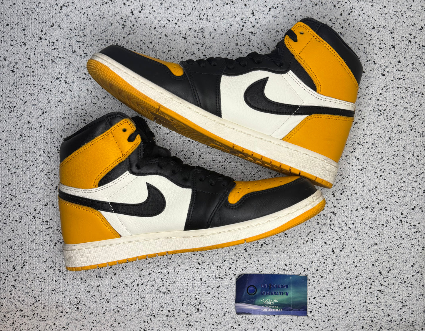 Jordan 1 Yellow Toe Taxi 10 Men/11.5 Women “Preowned”