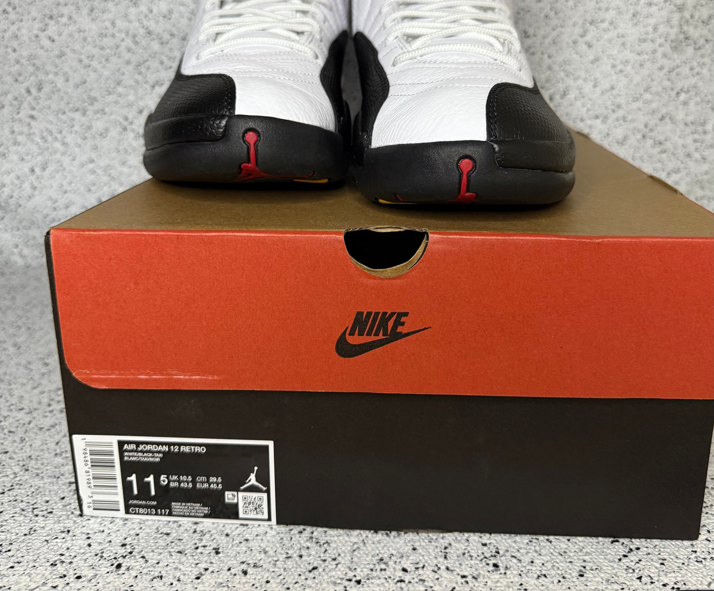 Jordan 12 Taxi 11.5 Men/13 Women “Preowned”