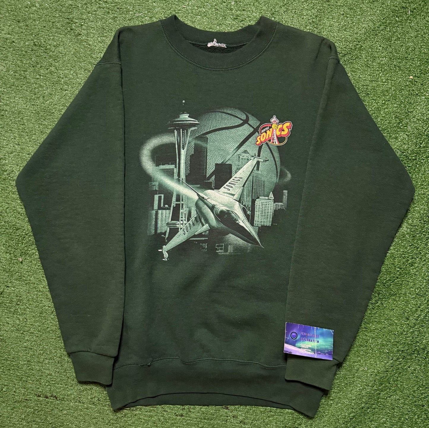 Vintage Seattle SuperSonics Crewneck Jet