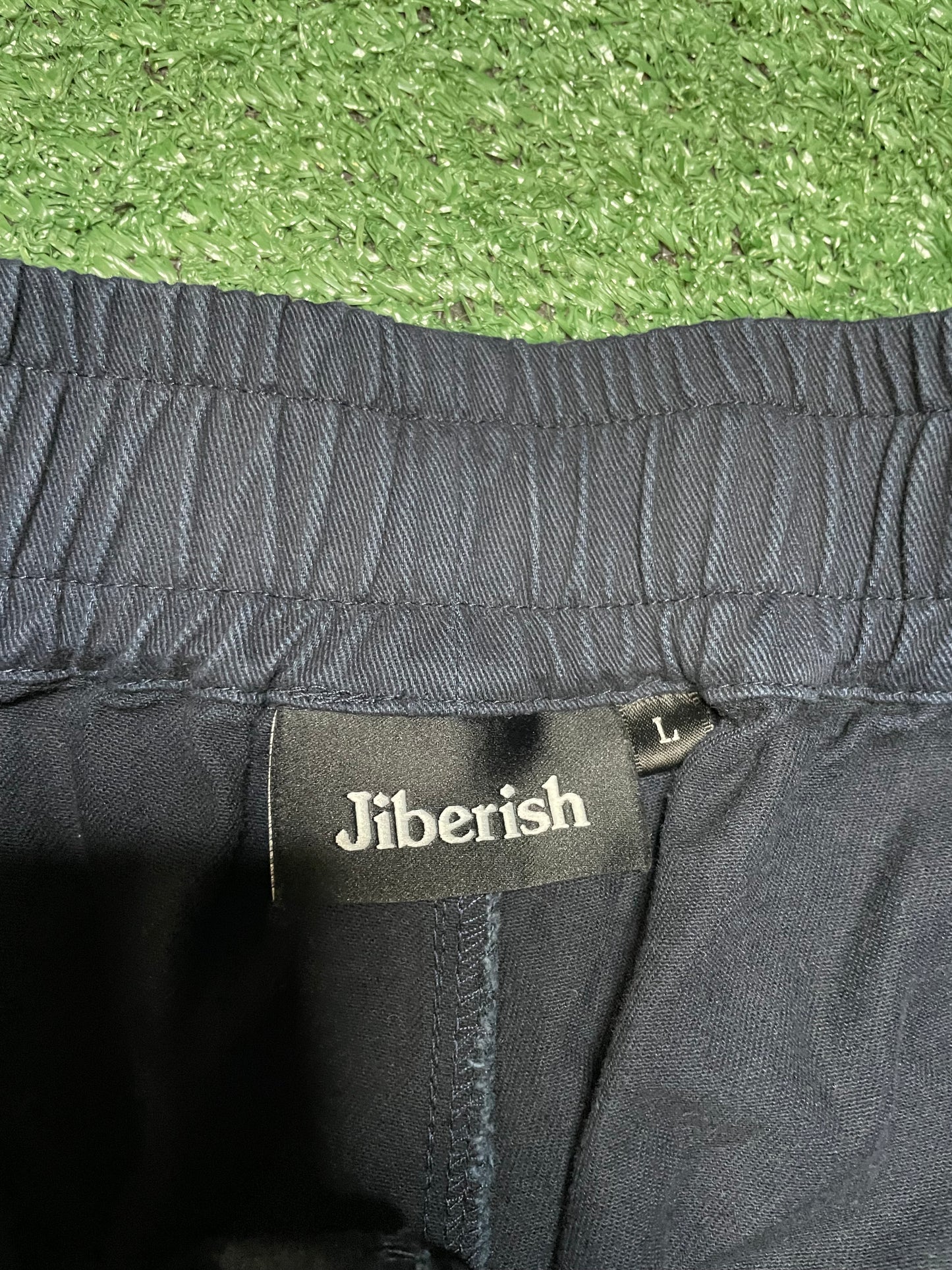 Jiberish straight leg navy pants
