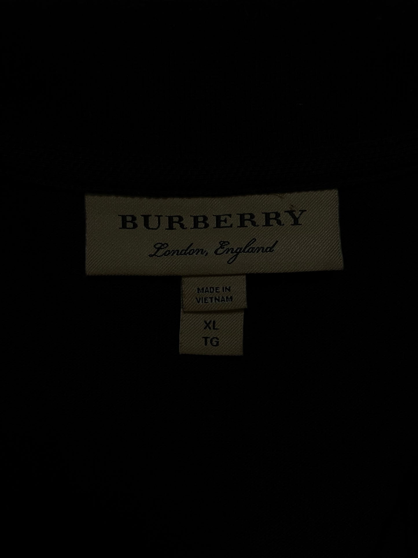 Burberry black polo