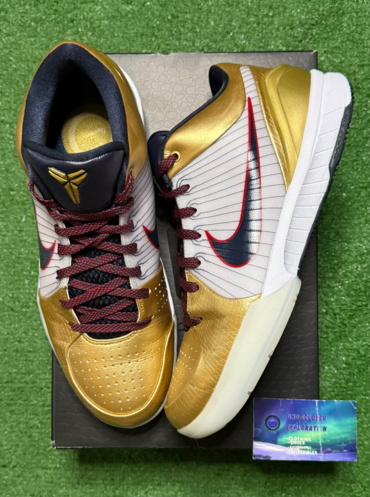 Nike Kobe 4 Gold Medal 10 Men/11.5 Women “Preowned”
