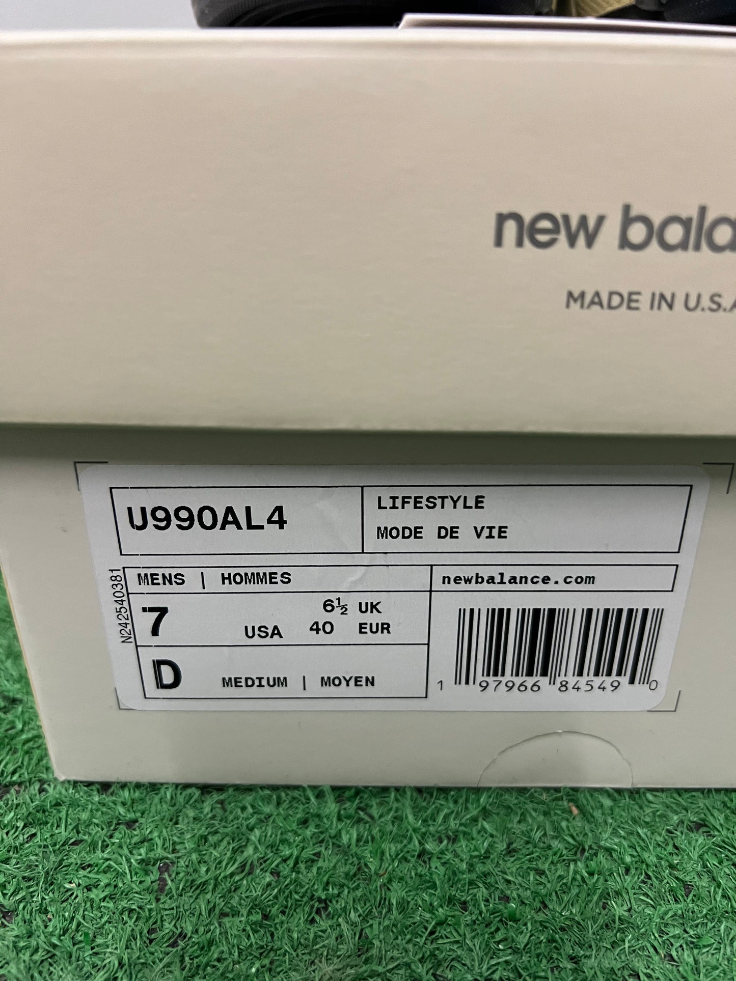 New balance 990v4 x Auralee blue