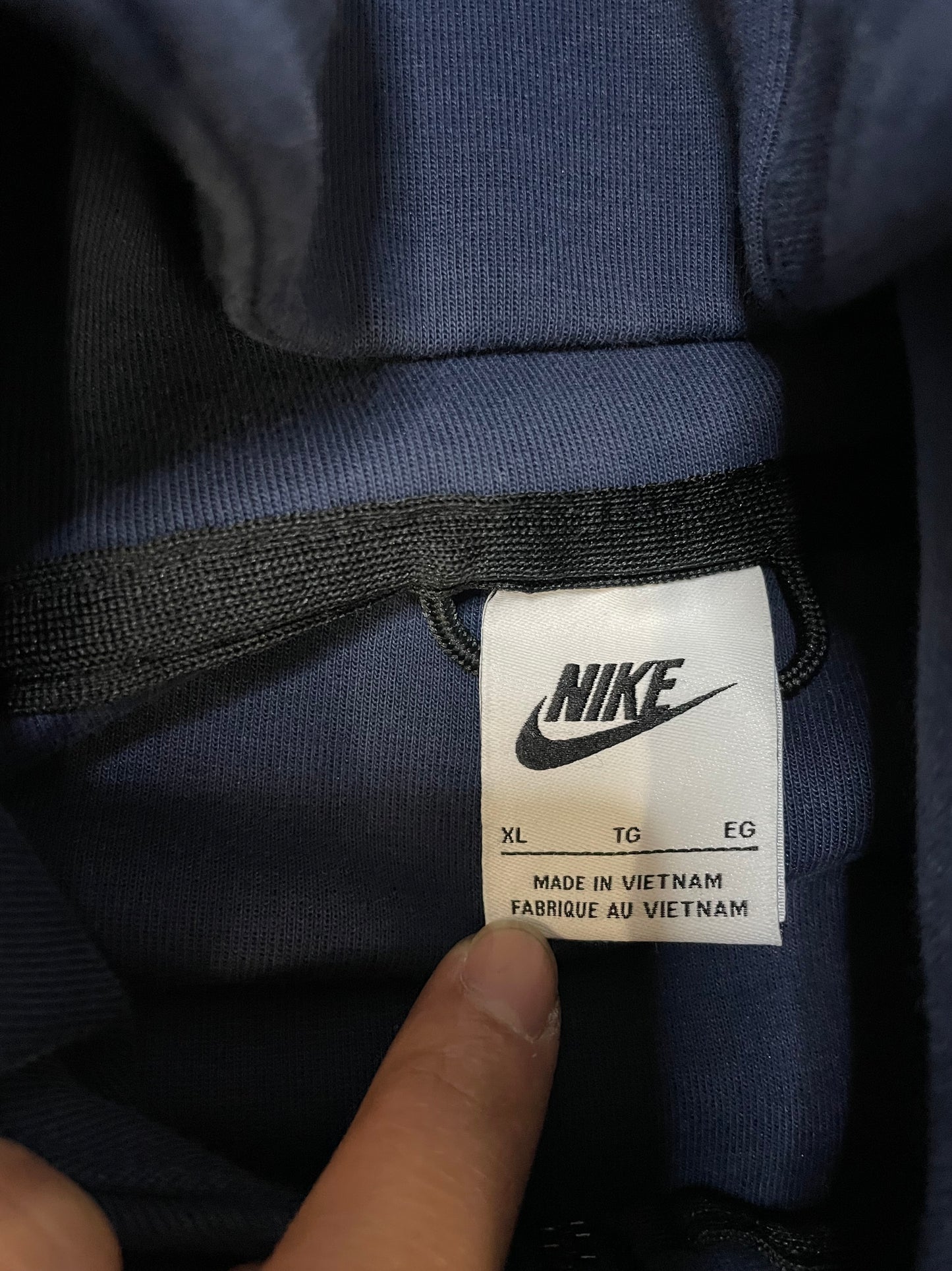 Nike navy tech fleece hoodie