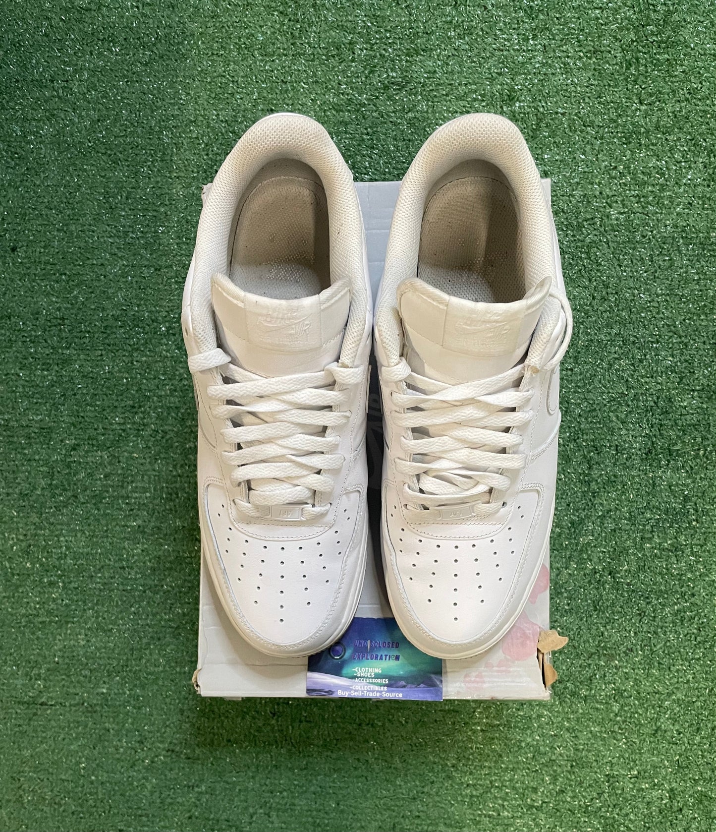 Nike Air Force 1 low white gum size 11men/12.5women