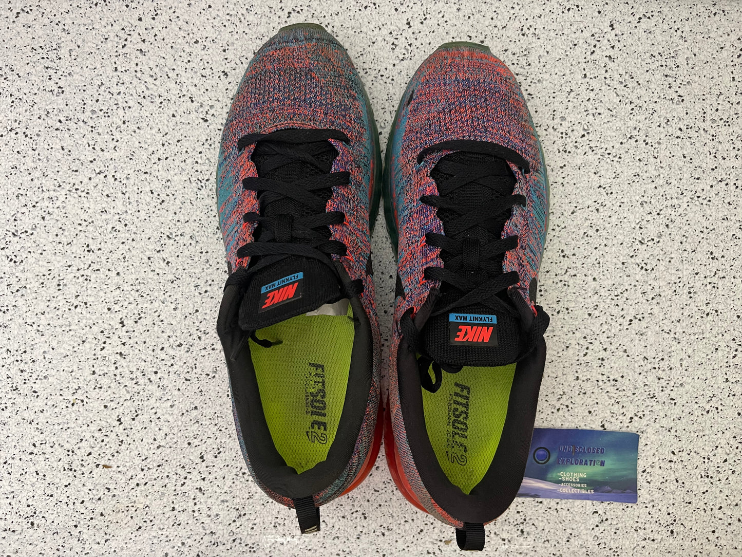 Nike Flynit Air Max Blue Lagoon 11.5 Men/13 Women “Preowned”