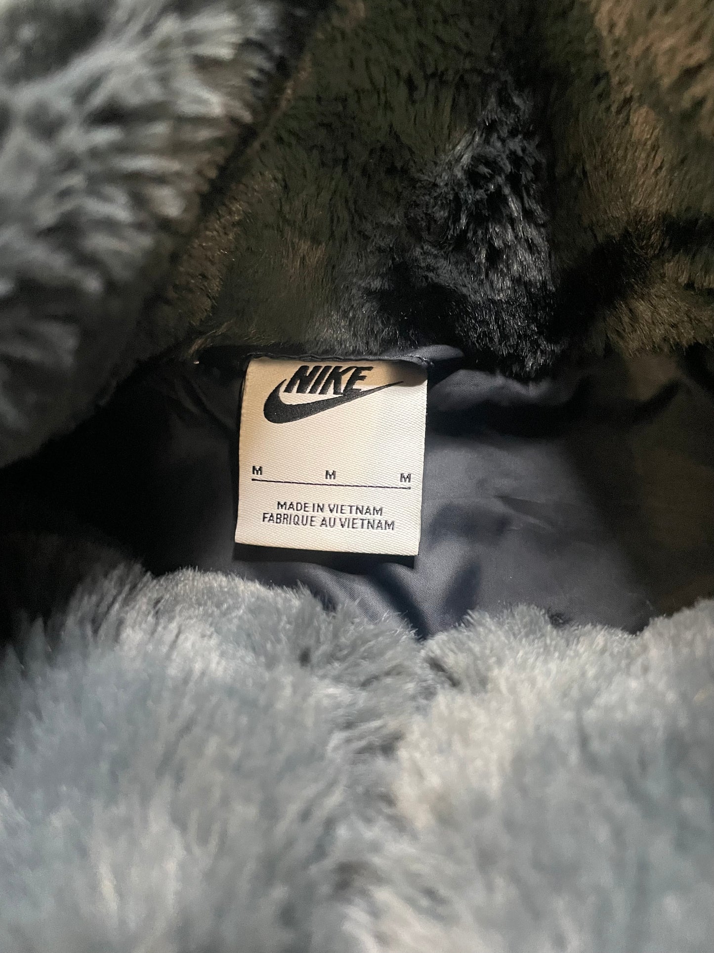 Nike Faux Fur smoke grey jacket