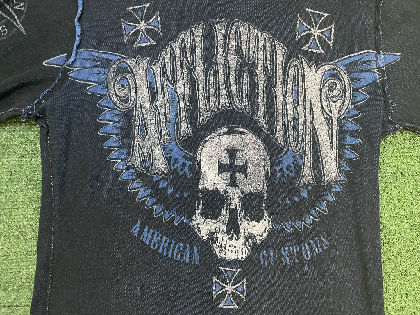 Vintage Affliction black and blue longsleeve