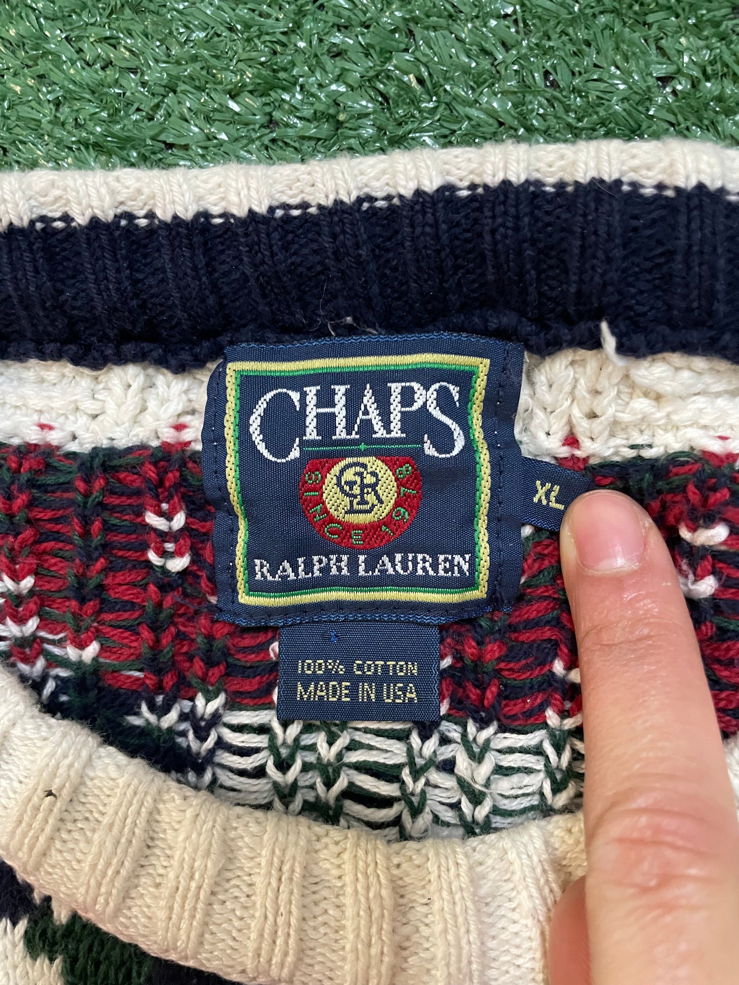 Vintage 1990s Chaps Ralph Lauren knit sweater