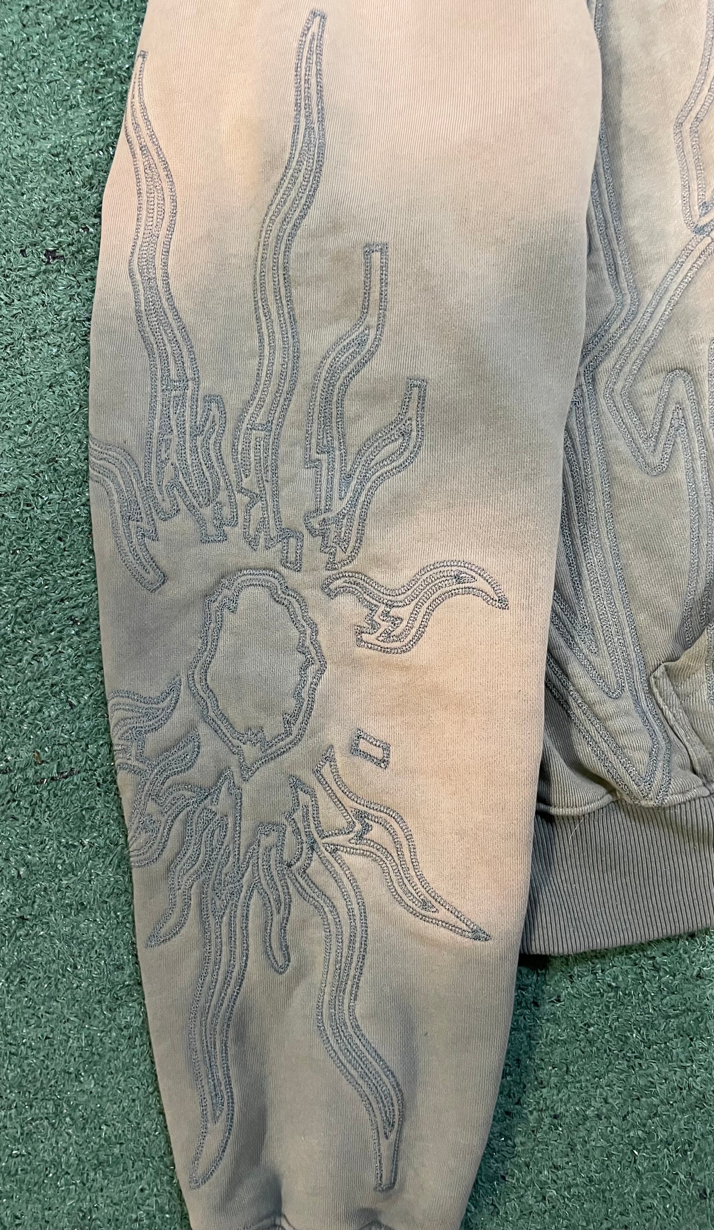 Vale green zip up hoodie