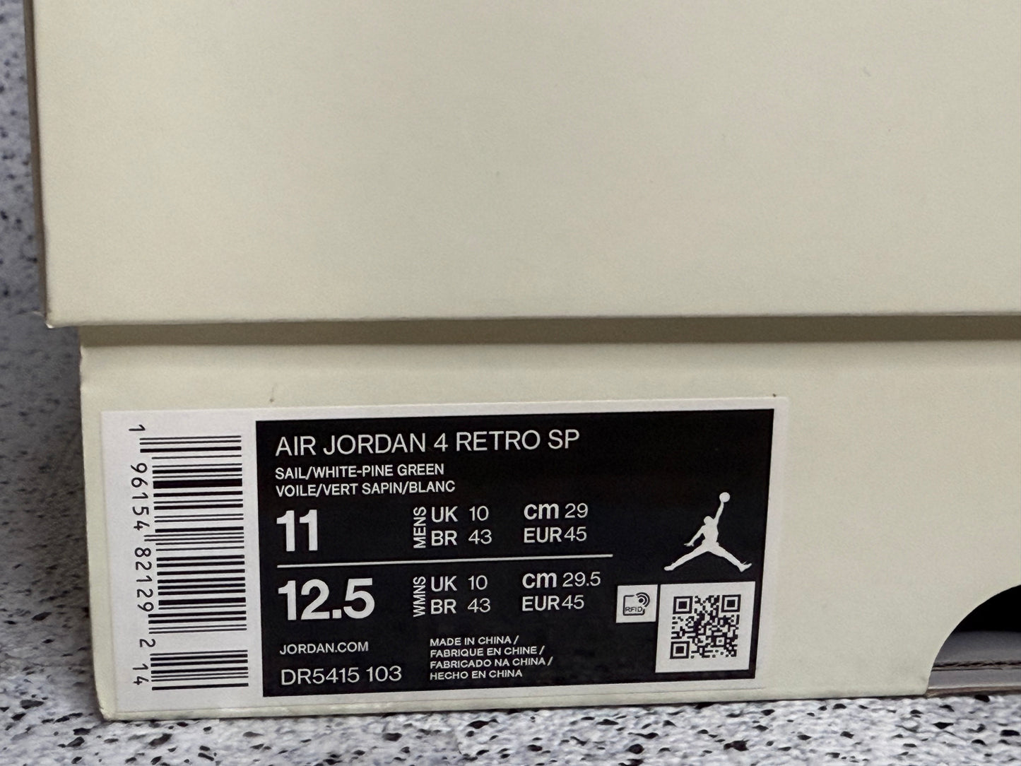 Jordan 4 Pine Green 11 Men/12.5 Women “Preowned”
