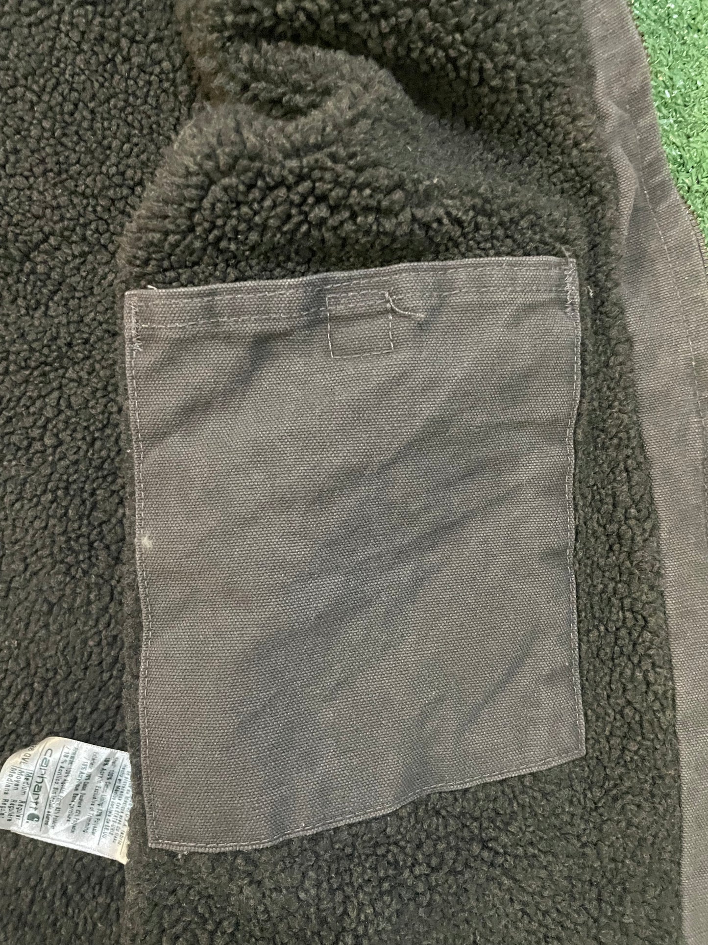 Vintage carhartt grey Sherpa vest