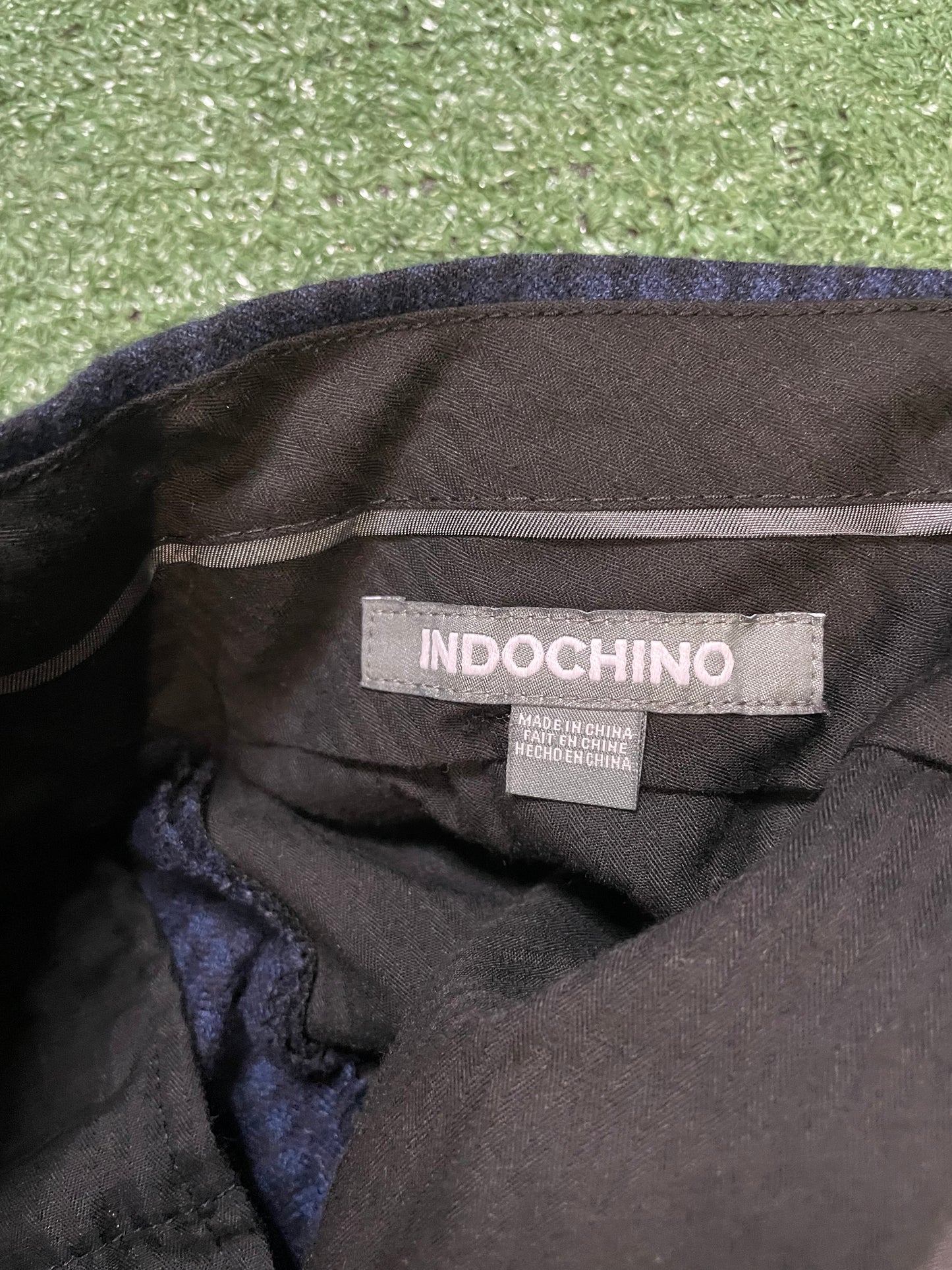 Indochino blue checkered pants