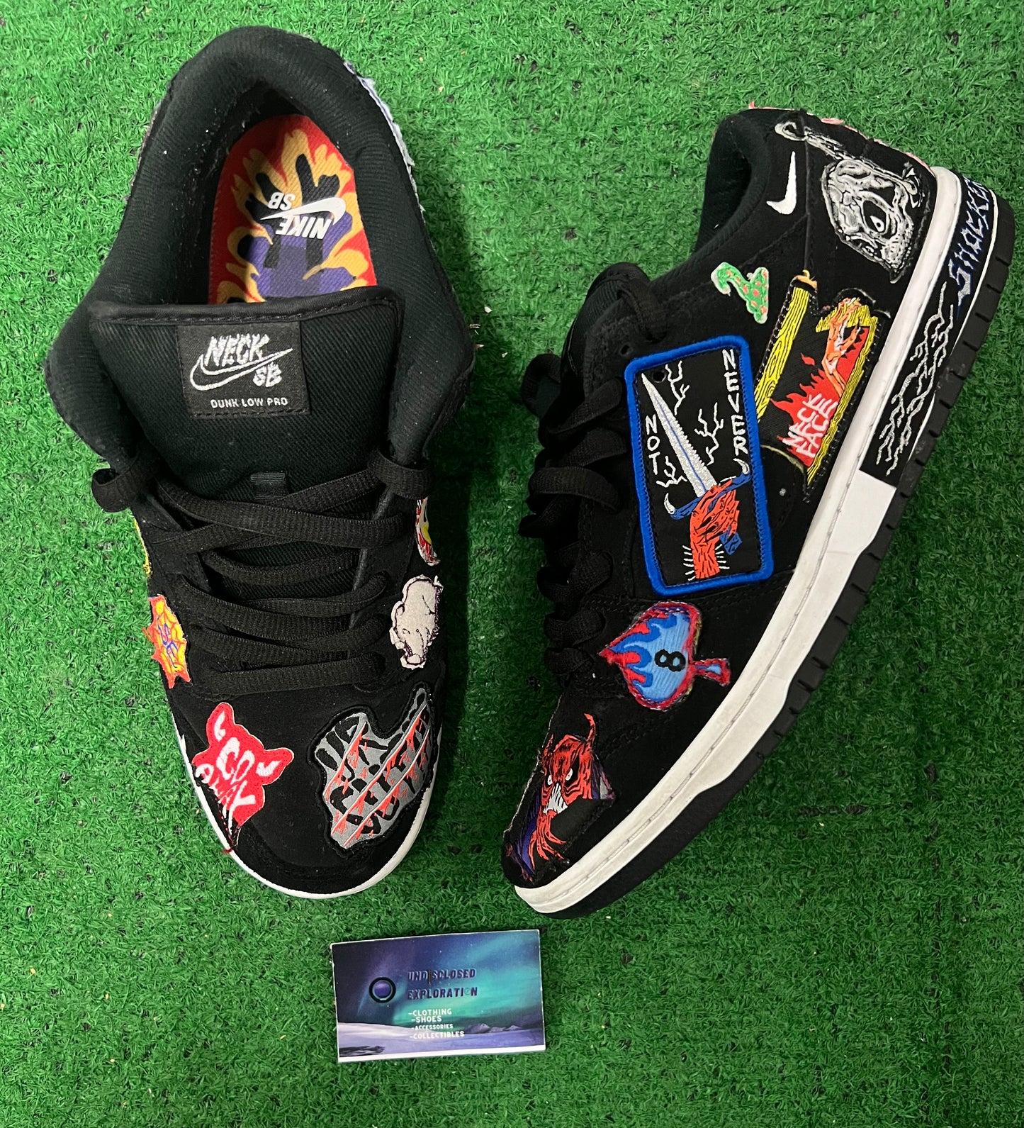 Nike sb dunk low neck face size 9.5men/11women
