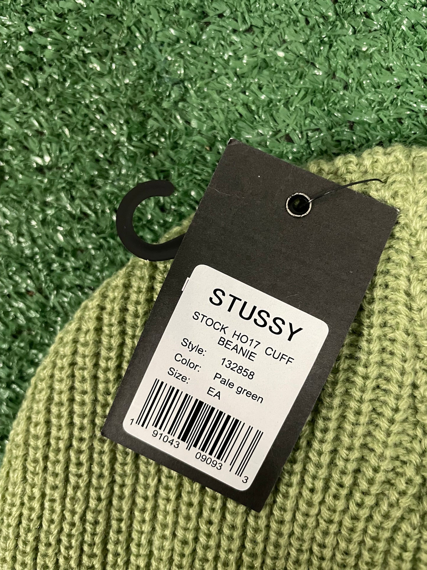 Stussy Pale Green cuff beanie