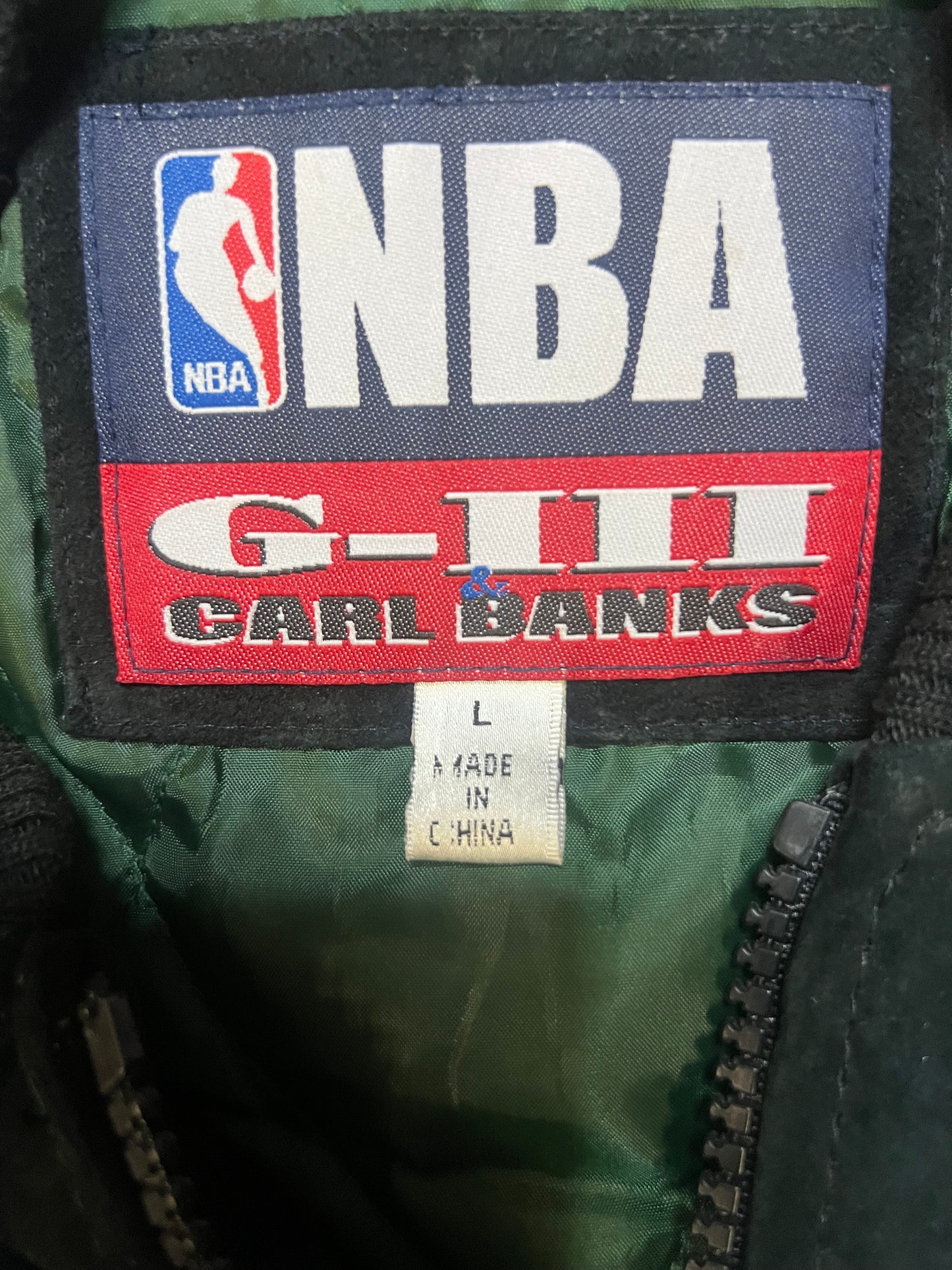 Vintage 1990s Seattle Sonics Suede embroidered jacket