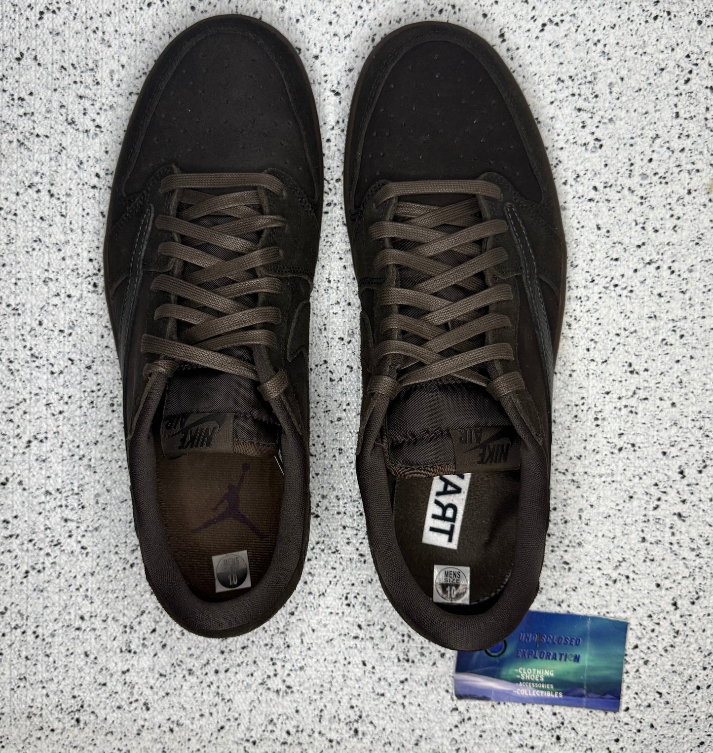 Jordan 1 Low Travis Scott Velvet 10 Men/11.5 Women “Preowned”