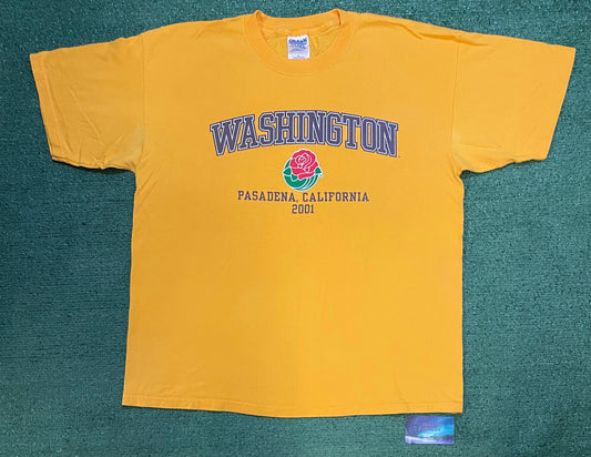Vintage 2001 UW University of Washington rose bowl tee