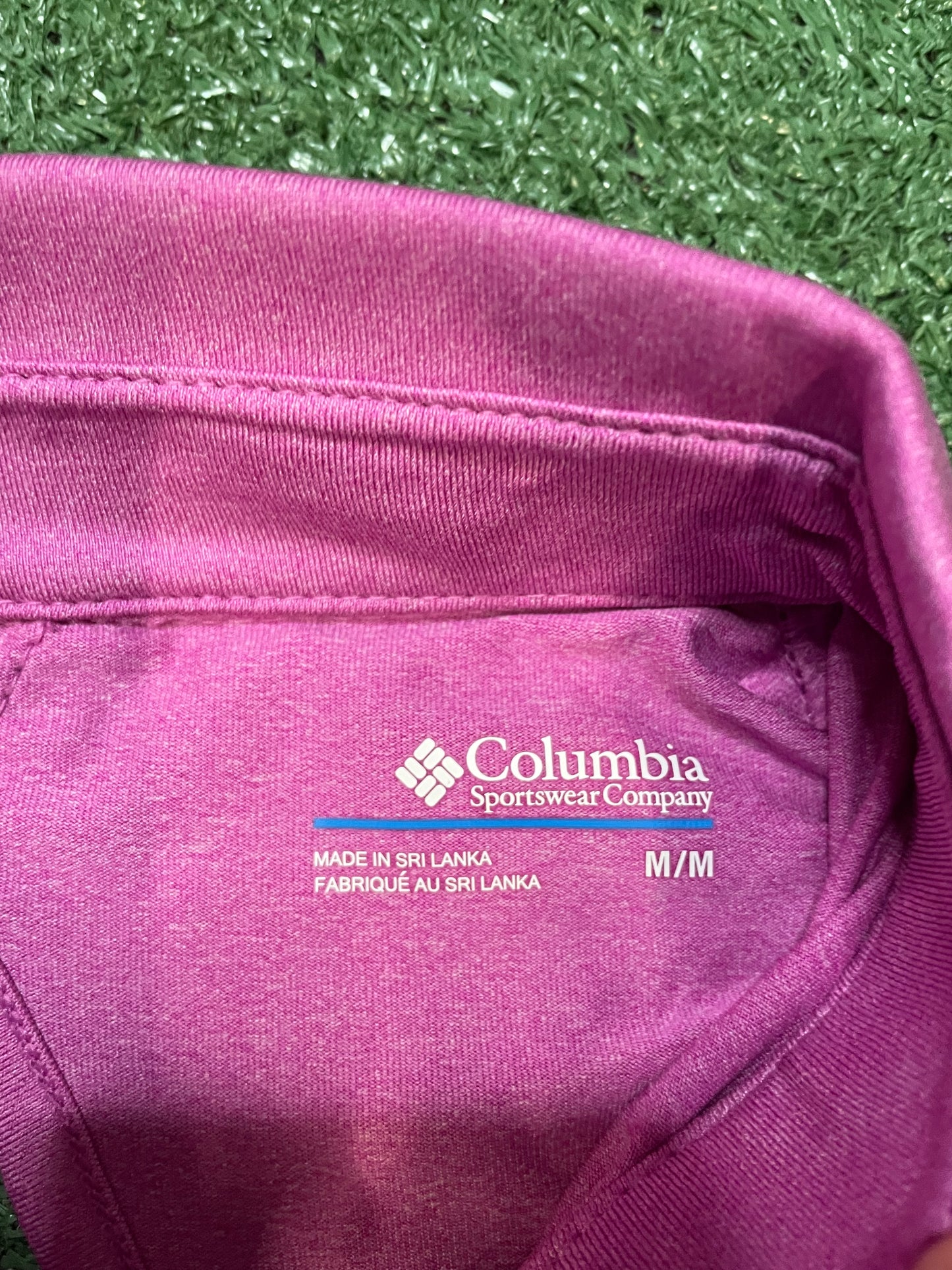 Columbia sunlight peak pink polo