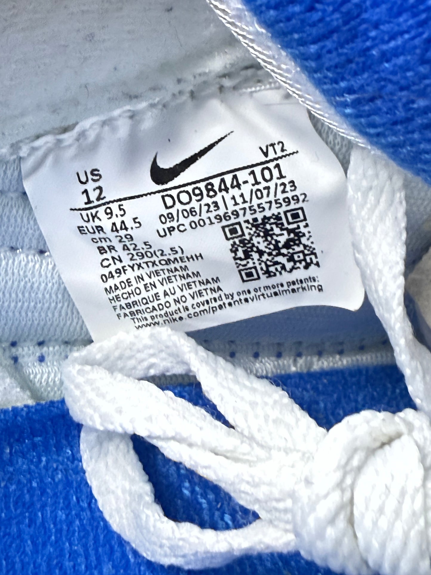 Nike Air Max 1 Big Bubble Royal 10.5 Men/12 Women “Preowned”