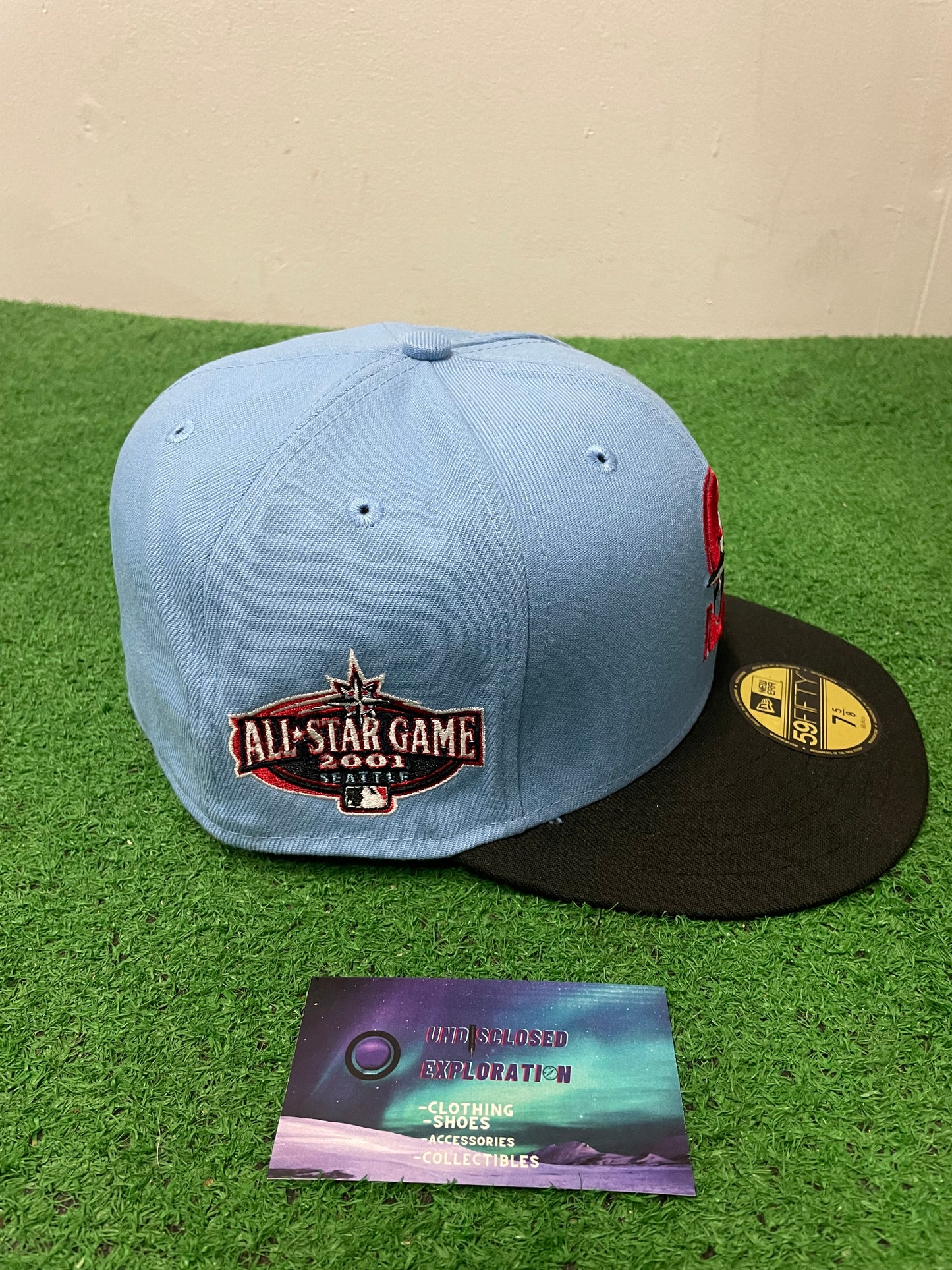 Seattle Mariners all star game 2001 patch new era fitted hat