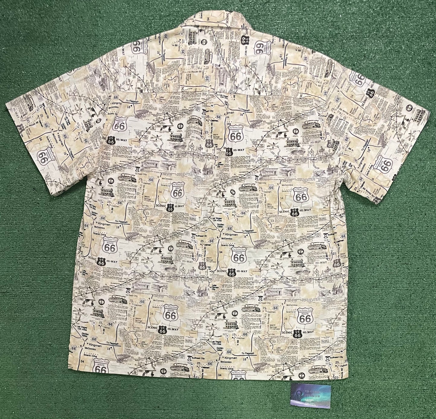 Vintage Route 66 button up tee