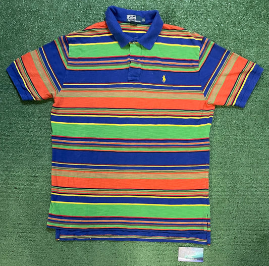 Vintage multi color striped Ralph Lauren polo