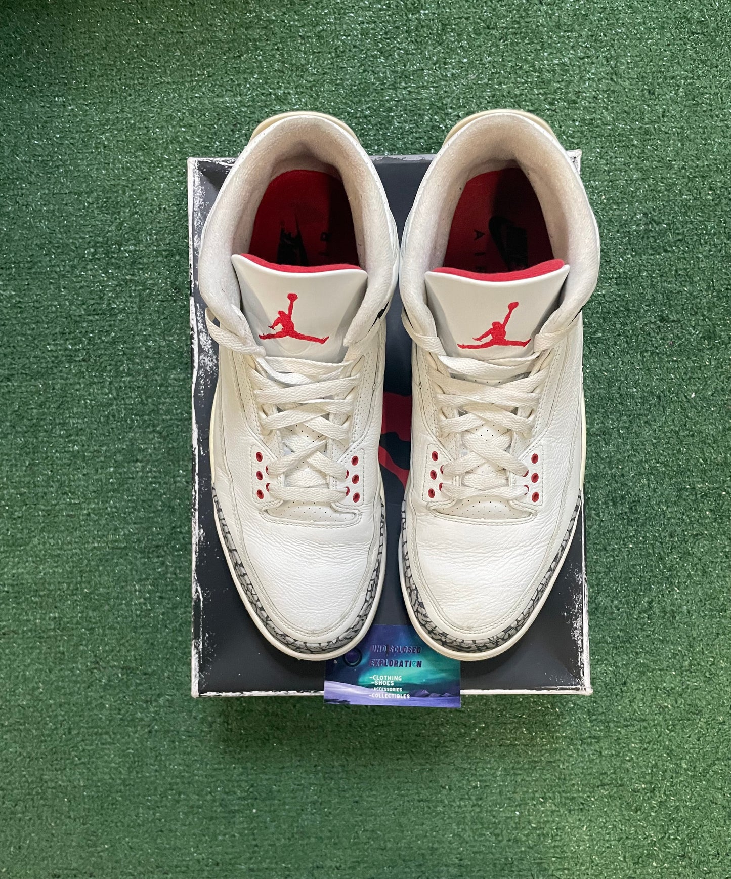 Air Jordan 3 white cement reimagined size 12men/13.5women