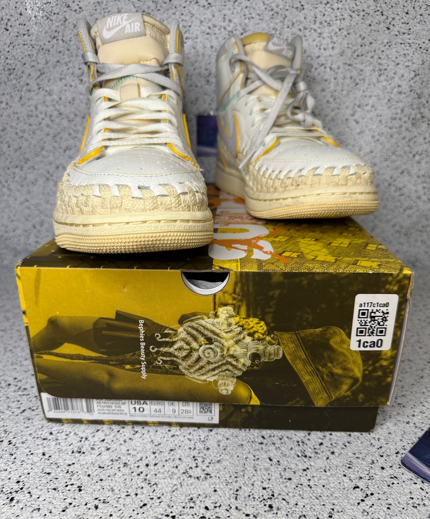 Jordan 1 Union Bephies Beauty Supply 10 Men/11.5 Women “Preowned”