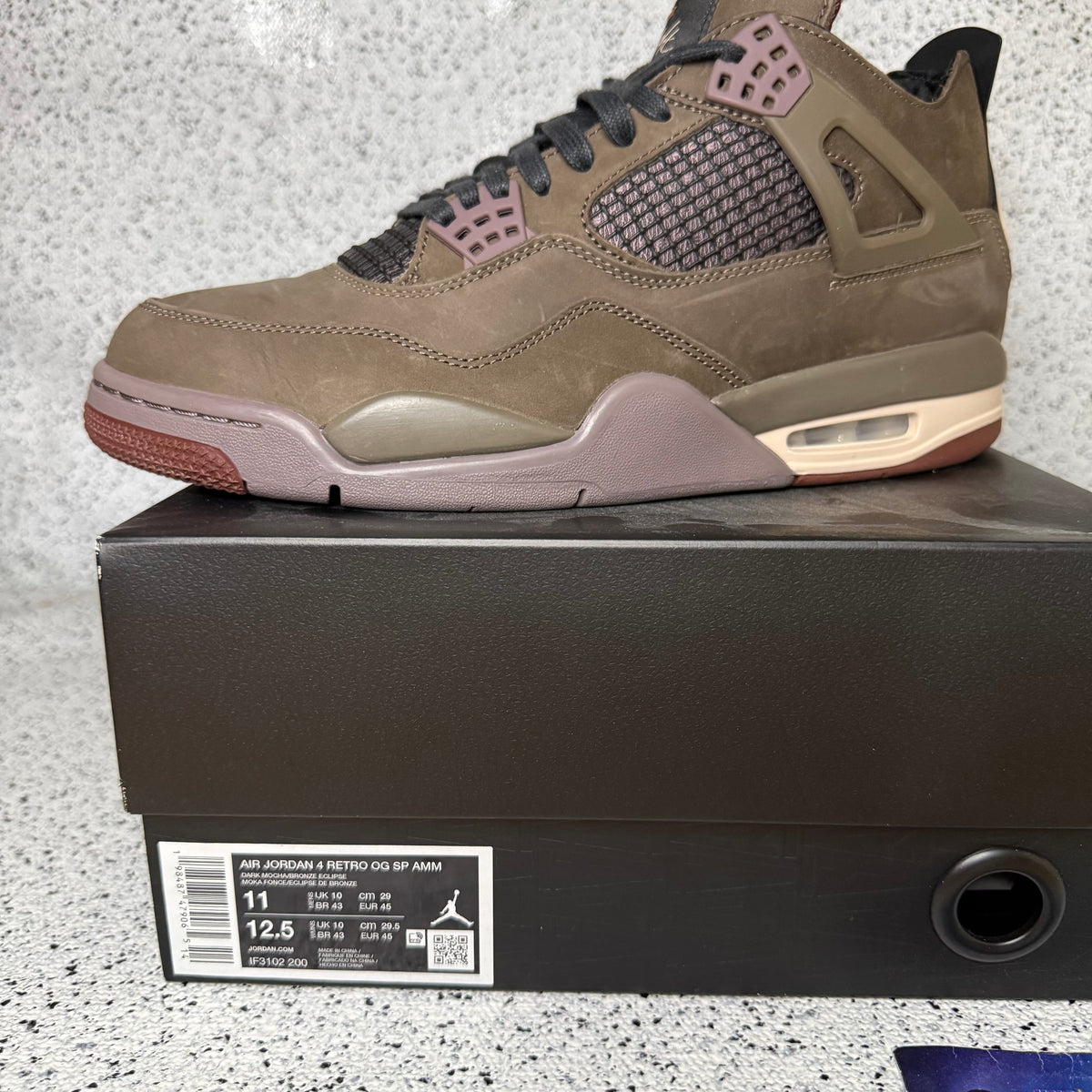 Jordan 4 A Ma Maniere Dark Mocha 11 Men “Preowned”