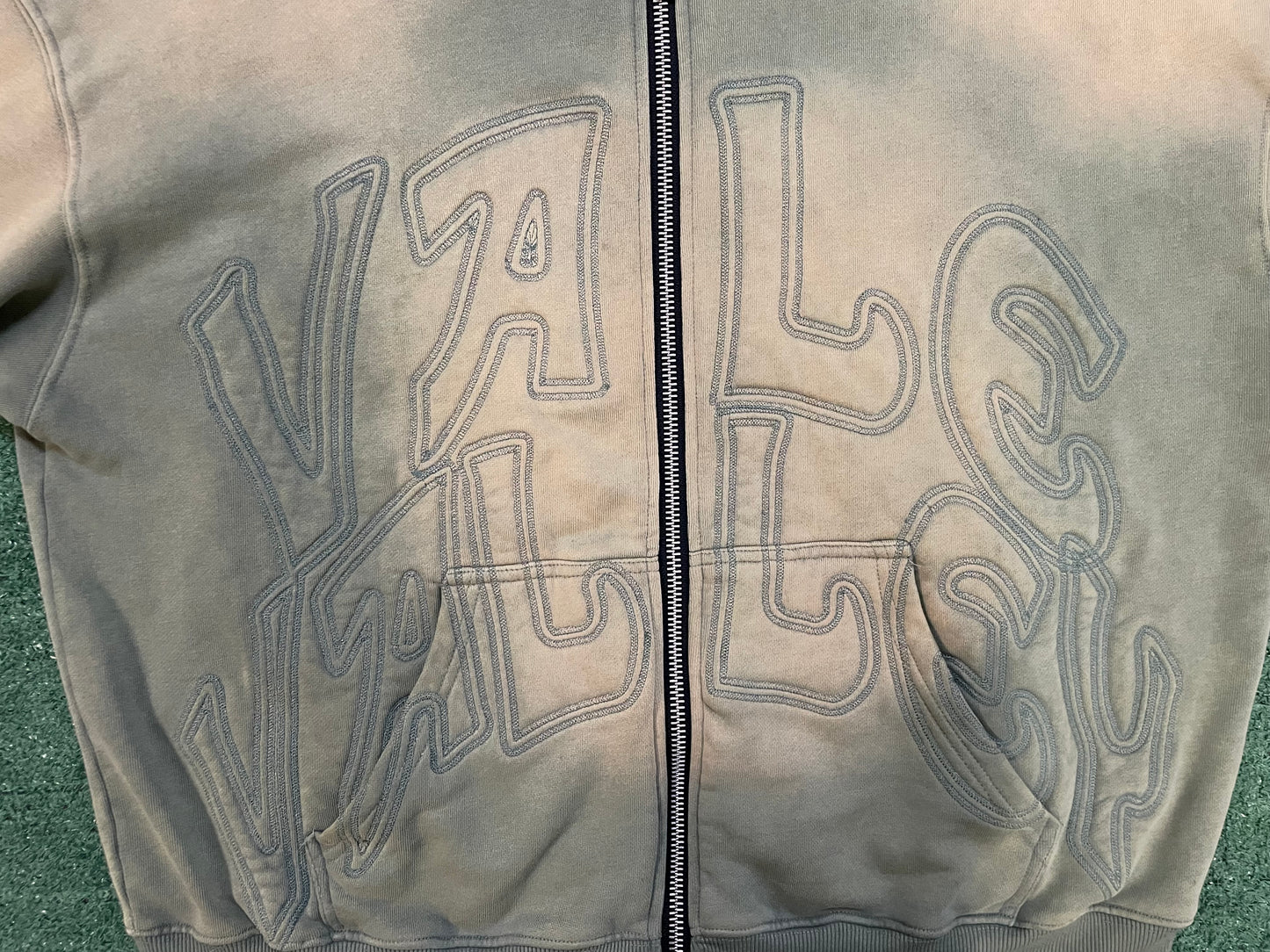 Vale green zip up hoodie