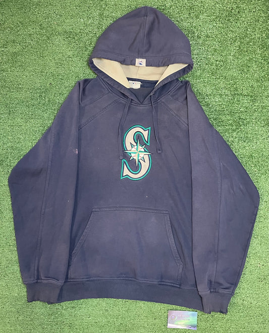 Vintage 2000s Seattle mariners embroidered hoodie