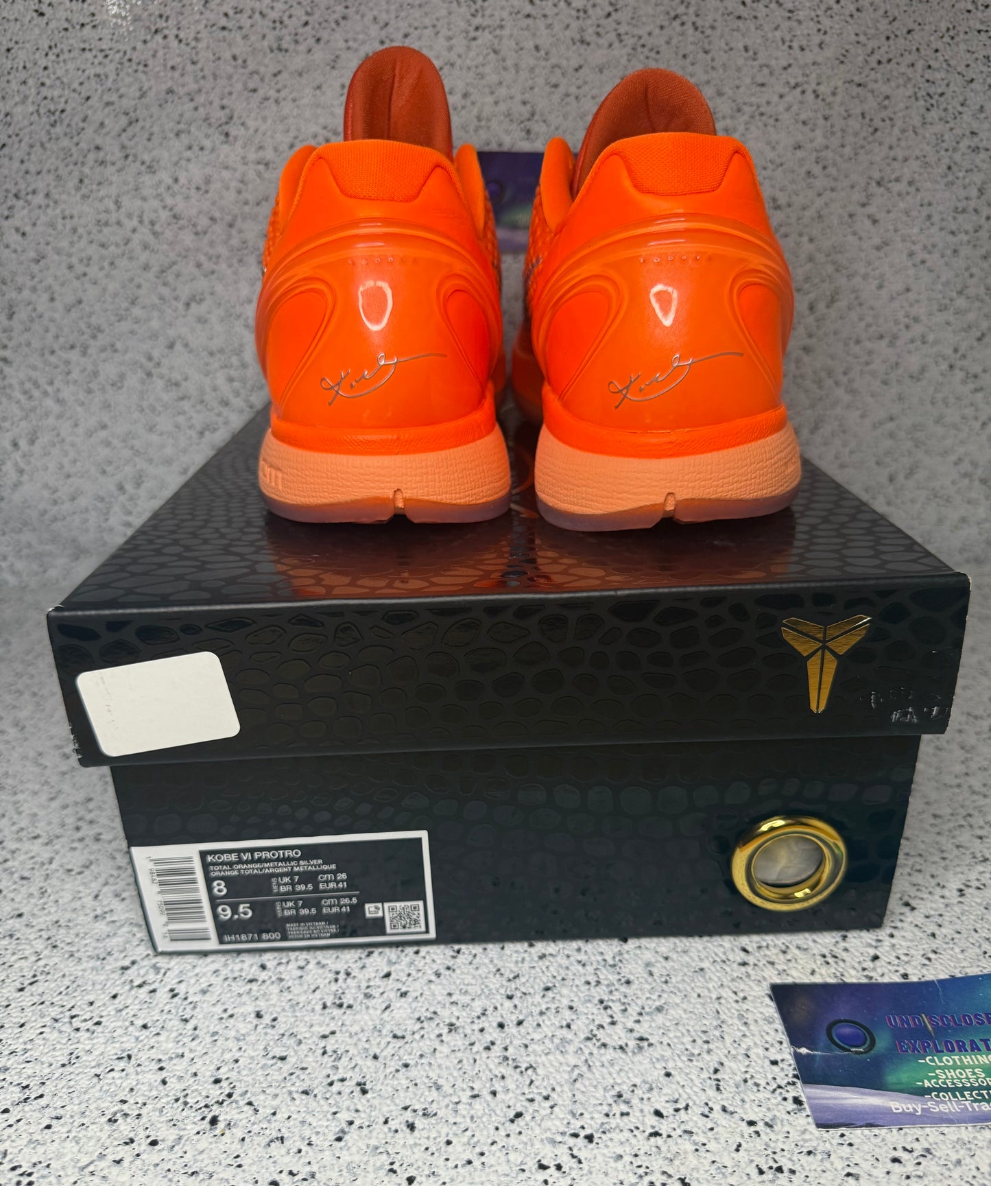 Nike Kobe 6 Total Orange 8 Men/9.5 Women “Preowned”