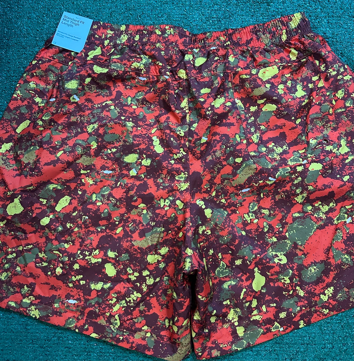 Nike woven orange trek divison shorts