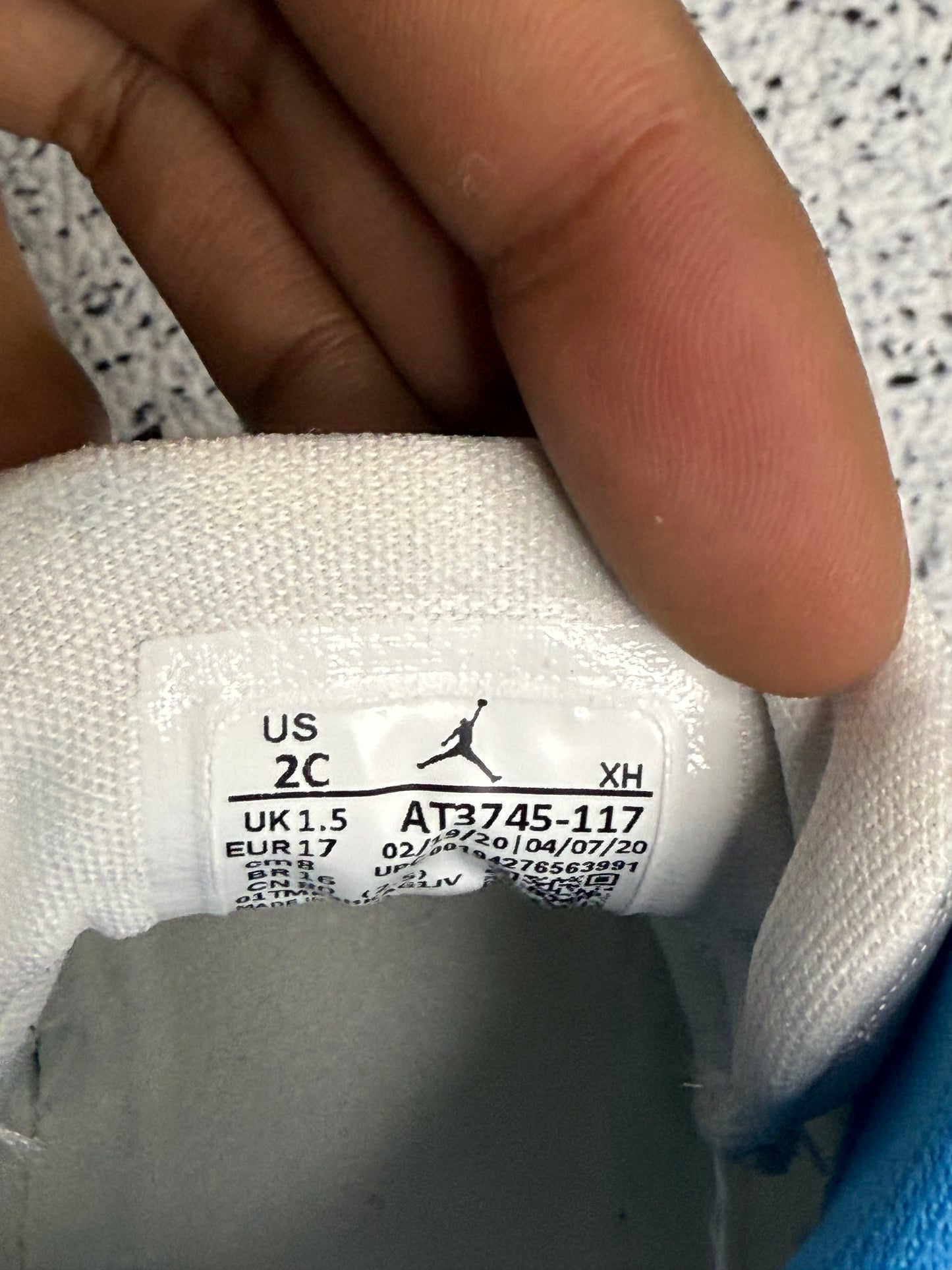 Jordan 1 UNC Crib