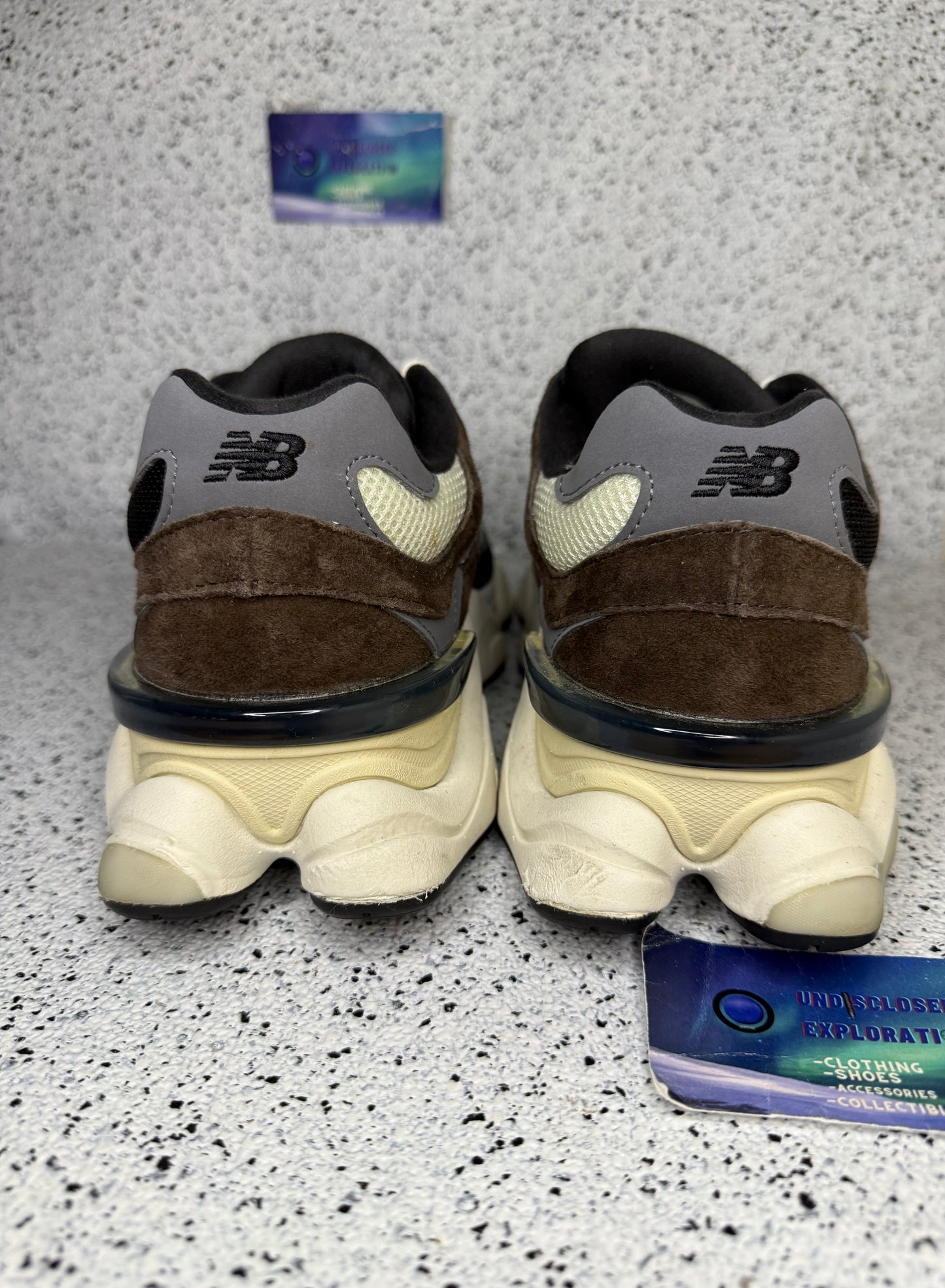 New Balance 9060 Brown Black 9.5 Men/11 Women “Preowned”