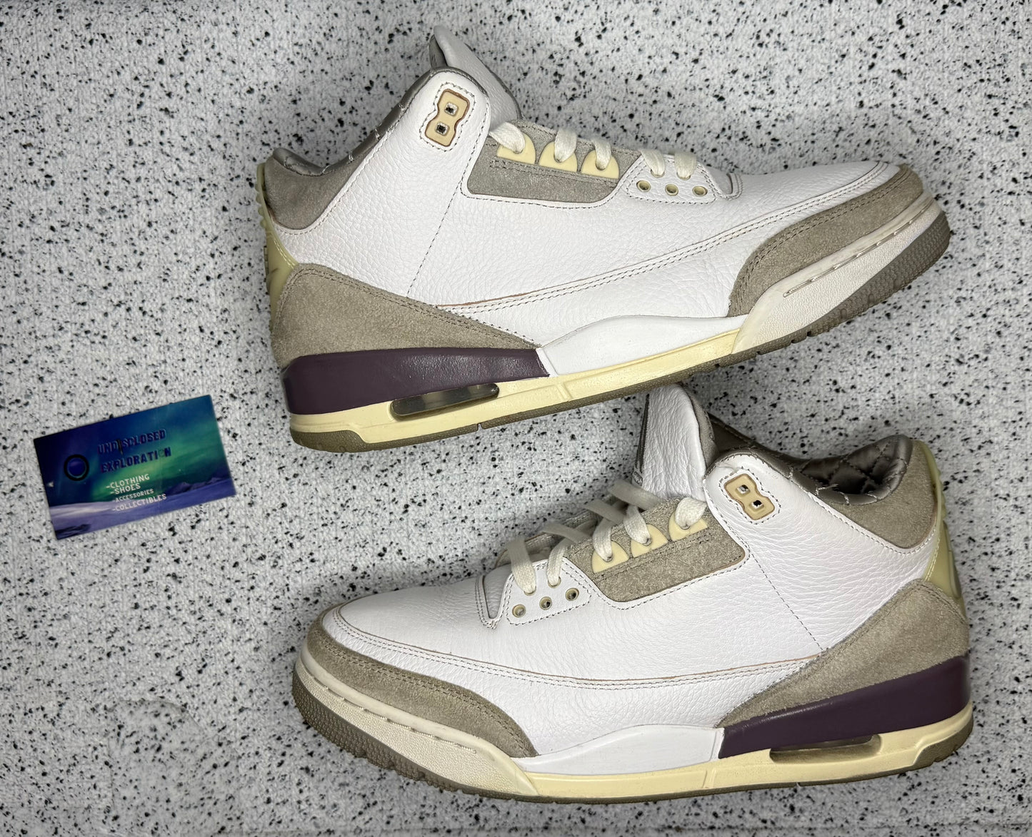 Jordan 3 A Ma Maniere 9.5 Men/11 Women “Preowned”