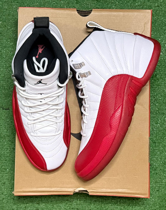 Jordan 12 Cherry 9 Men/10.5 Women “Preowned”