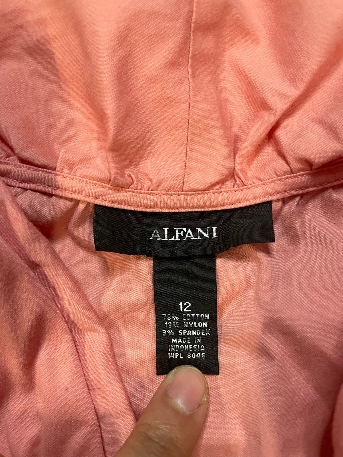 Alfani pink button up tee