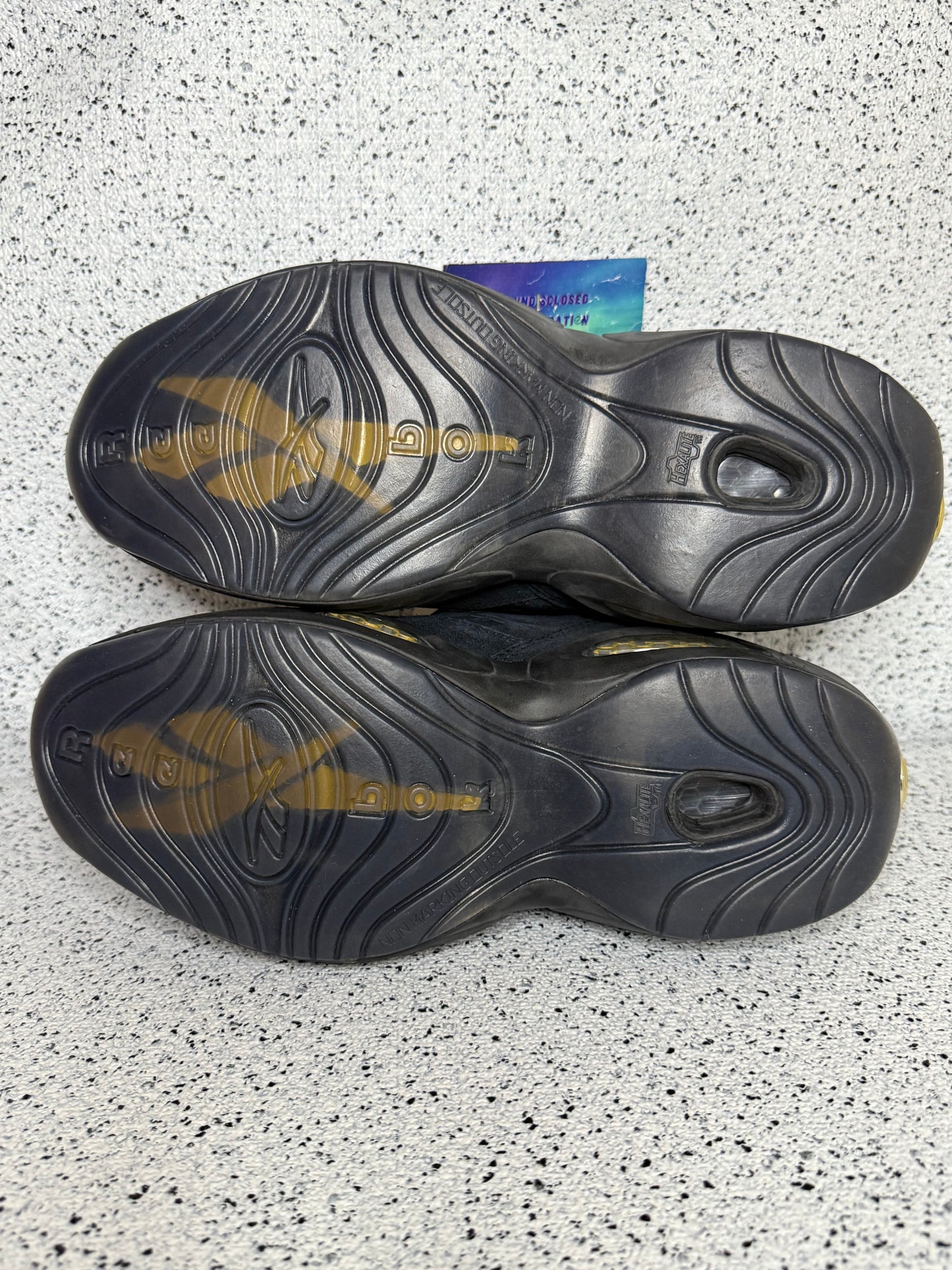 Reebok AI Question Mid Lux Black Gold