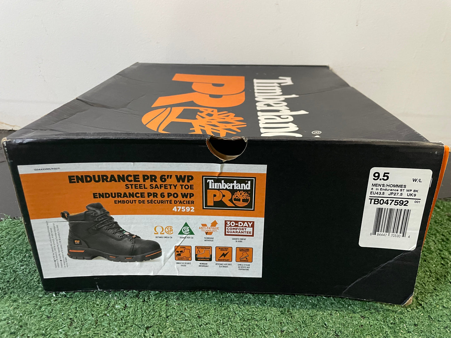 Timberland pro endurance black steel toe boot