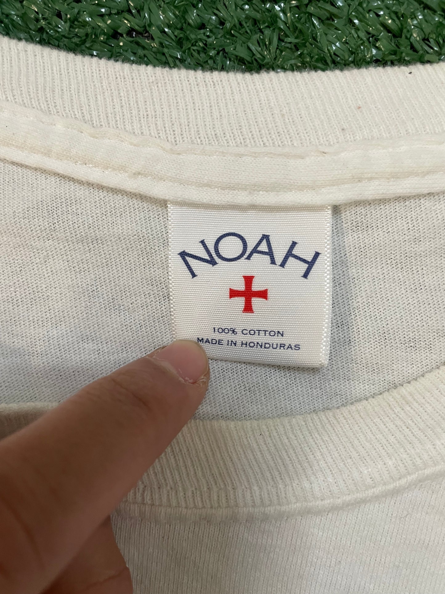 Noah white longsleeve tee